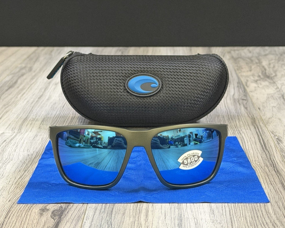 Costa Del Mar Ferg 06S9002 900238 Polarized 580G Sunglasses Blue Mirror NEW